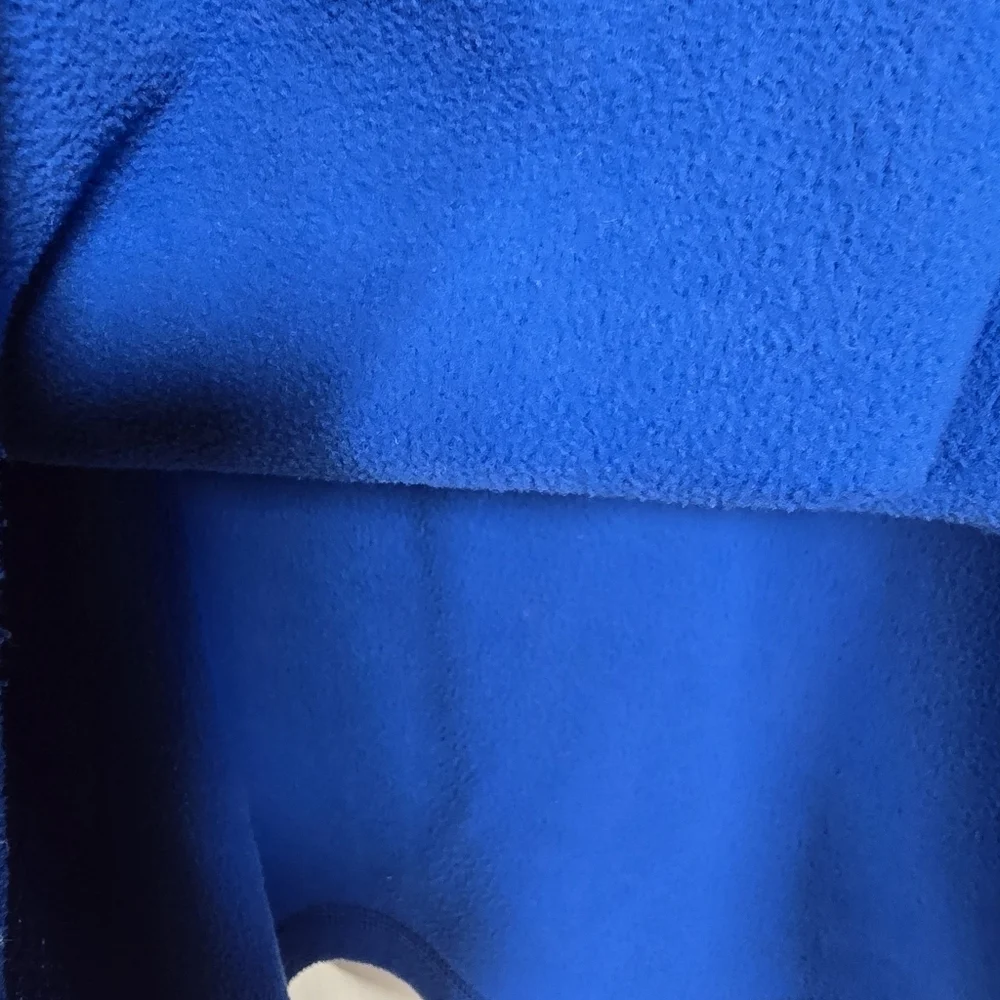 The North Face Mens Royal Blue 1/4 Zip Long Sleeve Fleece Pullover Size Large
